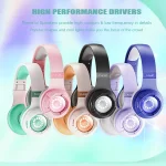 KE25 RGB Light Wireless Stereo Music Bluetooth Headset - Image 5