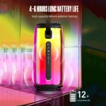 HOPESTAR P49 Tone Pulse RGB Light Waterproof Bluetooth Speaker, P49(Black), P49(Grey), P49(Blue) - Image 5