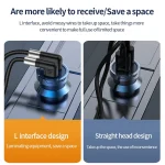 A9 100W USB-C/Type-C to USB-C/Type-C Double Elbow Data Cable, 0.5m, 1m, 2m, 3m - Image 5