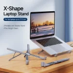 DUX DUCIS Foldable X-shaped Aluminum Laptop Stand, Laptop Stand - Image 2