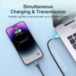 JOYROOM S-UL012A10 Extraordinary Series 2.4A USB-A to 8 Pin Fast Charging Data Cable, 20W 8 Pin, 1.2m, 20W 8 Pin, 2m, 20W 8 Pin, 3m - Image 8