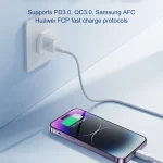 JOYROOM JR-TCF02 PD Type-C 20W Mini Charger, EU Plug, UK Plug - Image 3