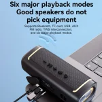 T&G TG375 Outdoor Portable LED Light RGB Wireless Bluetooth Speaker Subwoofer, TG375 - Image 6