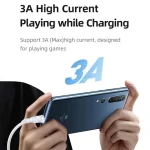 USAMS US-SJ601 U84 USB to USB-C / Type-C 3A Charging Data Cable, 1m, 2m, 3m - Image 3