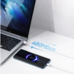 USAMS US-SJ601 U84 USB to USB-C / Type-C 3A Charging Data Cable, 1m, 2m, 3m - Image 6