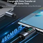 JOYROOM S-AC066A16 6A USB to USB-C / Type-C Digital Display Fast Charging Data Cable, USB to Type-C - Image 4