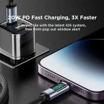 JOYROOM S-CL020A16 20W USB-C / Type-C to 8 Pin Digital Display Fast Charging Data Cable, Type-C to 8 Pin - Image 2