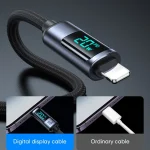 JOYROOM S-CL020A16 20W USB-C / Type-C to 8 Pin Digital Display Fast Charging Data Cable, Type-C to 8 Pin - Image 4