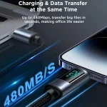 JOYROOM S-CL020A16 20W USB-C / Type-C to 8 Pin Digital Display Fast Charging Data Cable, Type-C to 8 Pin - Image 5