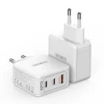 DUZZONA T9 65W Dual USB-C / Type-C+USB GaN Fast Charger, EU Plug, UK Plug - Image 2