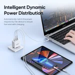 DUZZONA T9 65W Dual USB-C / Type-C+USB GaN Fast Charger, EU Plug, UK Plug - Image 6