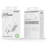 DUZZONA T9 65W Dual USB-C / Type-C+USB GaN Fast Charger, EU Plug, UK Plug - Image 10