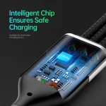 DUZZONA A4 5A USB-C / Type-C to USB-C / Type-C + 8 Pin + Micro USB Fast Charging Data Cable, Cable Length: 1.3m - Image 5