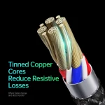 DUZZONA A4 5A USB-C / Type-C to USB-C / Type-C + 8 Pin + Micro USB Fast Charging Data Cable, Cable Length: 1.3m - Image 6