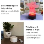 LED Colorful 3D Night Light Bluetooth Speaker Base, A189 - Image 3