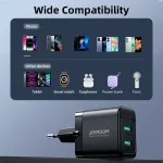 JOYROOM JR-TCN01 2.4A Dual Ports USB Charger, EU Plug, UK Plug - Image 9