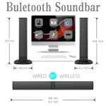 BS-36 20W Multi-Function 3D Stereo Surround Bluetooth Speaker Subwoofer Soundbar, BS-36 - Image 9