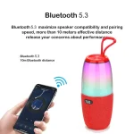 T&G TG644 5W High Power RGB Light Portable Bluetooth Speaker, TG644 - Image 3