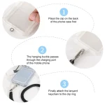 Universal Solid Color Mobile Phone Lanyard - Image 4