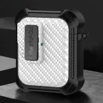 Alpha Carbon Fiber Wireless Bluetooth Earphone Protective Case, For AirPods 2 / 1