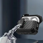 Alpha Carbon Fiber Wireless Bluetooth Earphone Protective Case, For AirPods 2 / 1 - Image 3