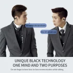 YX08 Ultra-light Ear-hook Stereo Wireless V5.0 Bluetooth Earphones, Binaural, Double - Image 6