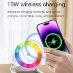 TOTU M6064Q 4 in 1 Multifunctional Wireless Charging Bluetooth Speaker, M6064Q - Image 3
