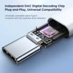 JOYRO0M JR-EC05 Type-C Half In-Ear Wired Earphone, Length: 1.2m, JR-EC05 - Image 3