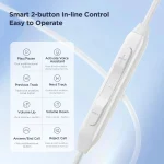 JOYRO0M JR-EC05 Type-C Half In-Ear Wired Earphone, Length: 1.2m, JR-EC05 - Image 5