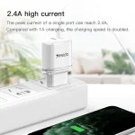 Yesido YC-26 USB Dual Ports Travel Charger, YC-26 - Image 5