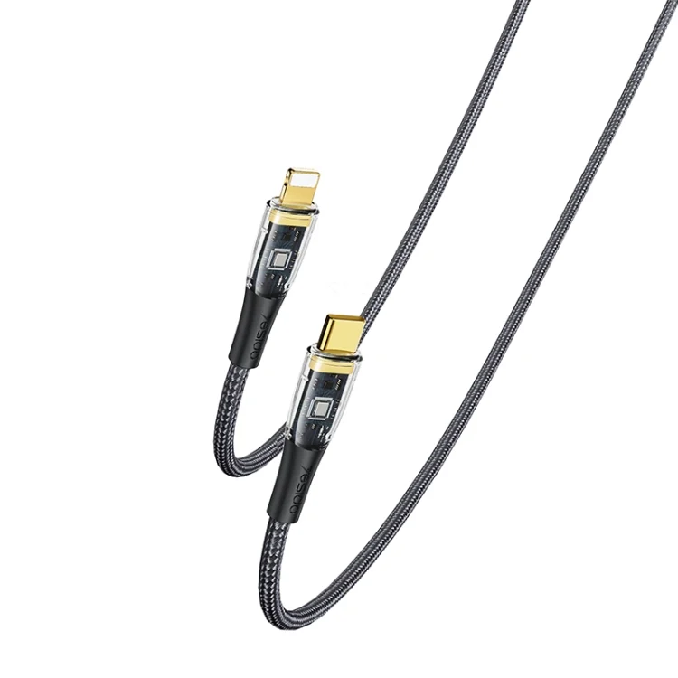 YESIDO CA102 PD 20W USB-C / Type-C to 8 Pin Braided Charging Data Cable, 2m