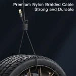 YESIDO CA102 PD 20W USB-C / Type-C to 8 Pin Braided Charging Data Cable, 2m - Image 9