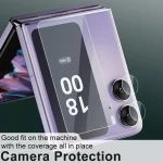 1 Sets imak Tempered Glass Rear Camera Protection Ring + Glass Rear Screen Sticker, For OPPO Find N2 Flip 5G - Image 4