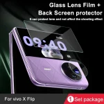 1 Sets imak Tempered Glass Rear Camera Protection Ring + Glass Rear Screen Sticker, For vivo X Flip - Image 3