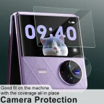 1 Sets imak Tempered Glass Rear Camera Protection Ring + Glass Rear Screen Sticker, For vivo X Flip - Image 4