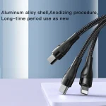 YESIDO CA110 1.2m 4A Type-C to Dual Type-C + Dual 8 Pin Charging Cable, CA110 - Image 8