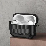 Carbon Brazing Dimension TPU+PC Headphone Protective Cover with Switch Lock & Carabiner, For AirPods Pro 2 - Image 3