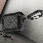 Carbon Brazing Dimension TPU+PC Headphone Protective Cover with Switch Lock & Carabiner, For AirPods Pro 2 - Image 5