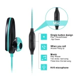 Mucro R12 Wired Stereo Over-Ear Sports Earphone, Length: 1.2m, R12 (Blue) - Image 3