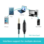 Mucro R12 Wired Stereo Over-Ear Sports Earphone, Length: 1.2m, R12 (Blue) - Image 6