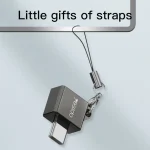 Yesido GS08 Type-C to USB 3.0 OTG Mini Connector Adapter with Keychain - Image 2