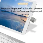 Yesido GS08 Type-C to USB 3.0 OTG Mini Connector Adapter with Keychain - Image 3