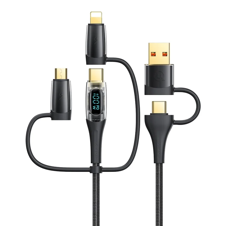 USAMS US-SJ616 PD 100W 6 in 1 Fast Charge Data Cable, Length: 1.2m