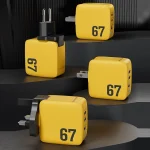 WK WP-U141 67W USB+Double USB-C / Type-C GaN Charger, CN Plug, US Plug, EU Plug, UK Plug - Image 2