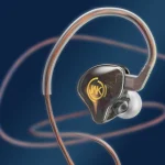 WK YC08 8 Pin Transparent Music Call Wired Earphone, Length: 1.2m, 8 Pin - Image 2