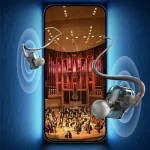 WK YC08 8 Pin Transparent Music Call Wired Earphone, Length: 1.2m, 8 Pin - Image 4