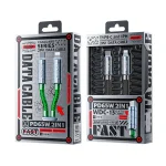 WK WDC-12 65W 2 in 1 Type-C to Type-C+8 Pin Super Fast Charge Data Cable, Length: 1.2m, WDC-13 - Image 7