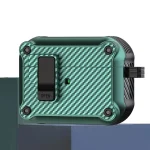 Carbon Fiber Magnetic Automatic Switch Earphone Protective Case, For AirPods Pro, For AirPods 1 / 2