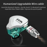 CCA CCA-C10 3.5mm Gold Plated Plug Ten Unit Hybrid Wire-controlled In-ear Earphone, with Mic, without Mic - Image 10