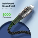 DUZZONA  A5 PD 20W USB-C/Type-C to 8 Pin Transparent Fast Charging Data Cable, Length: 1m, A5 - Image 5